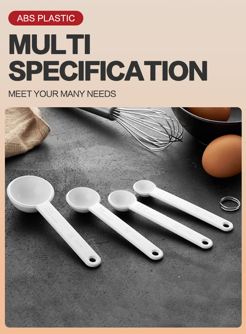 Plastic measuring spoon