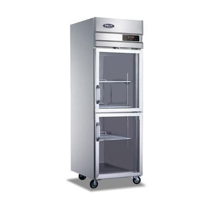 Small double-glass door air-cooled display cabinet SG500C2F