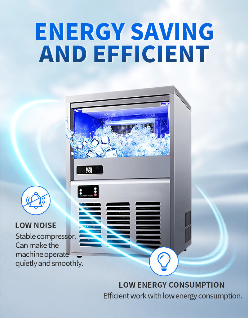 Commercial Ice Cube Making Machine Water Cooled Cube Ice