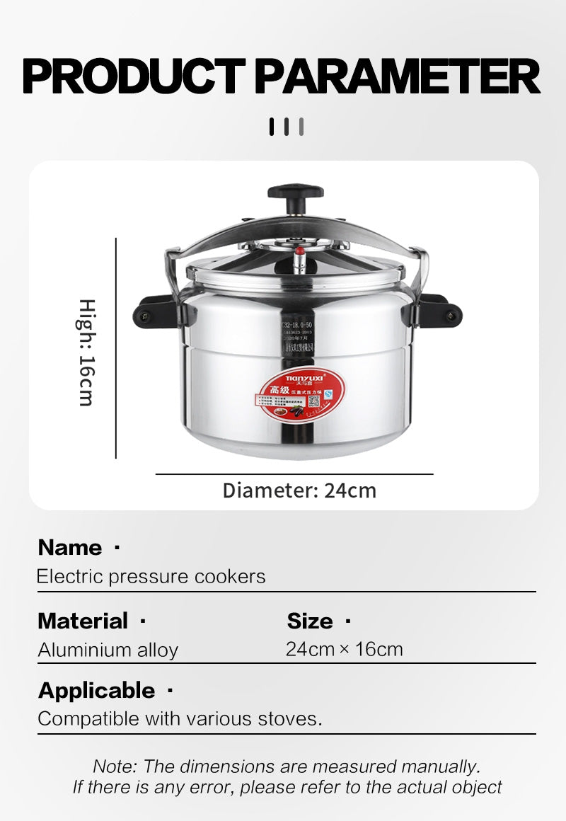 Stainless steel explosion-proof pressure cooker (CS24cm 7L)