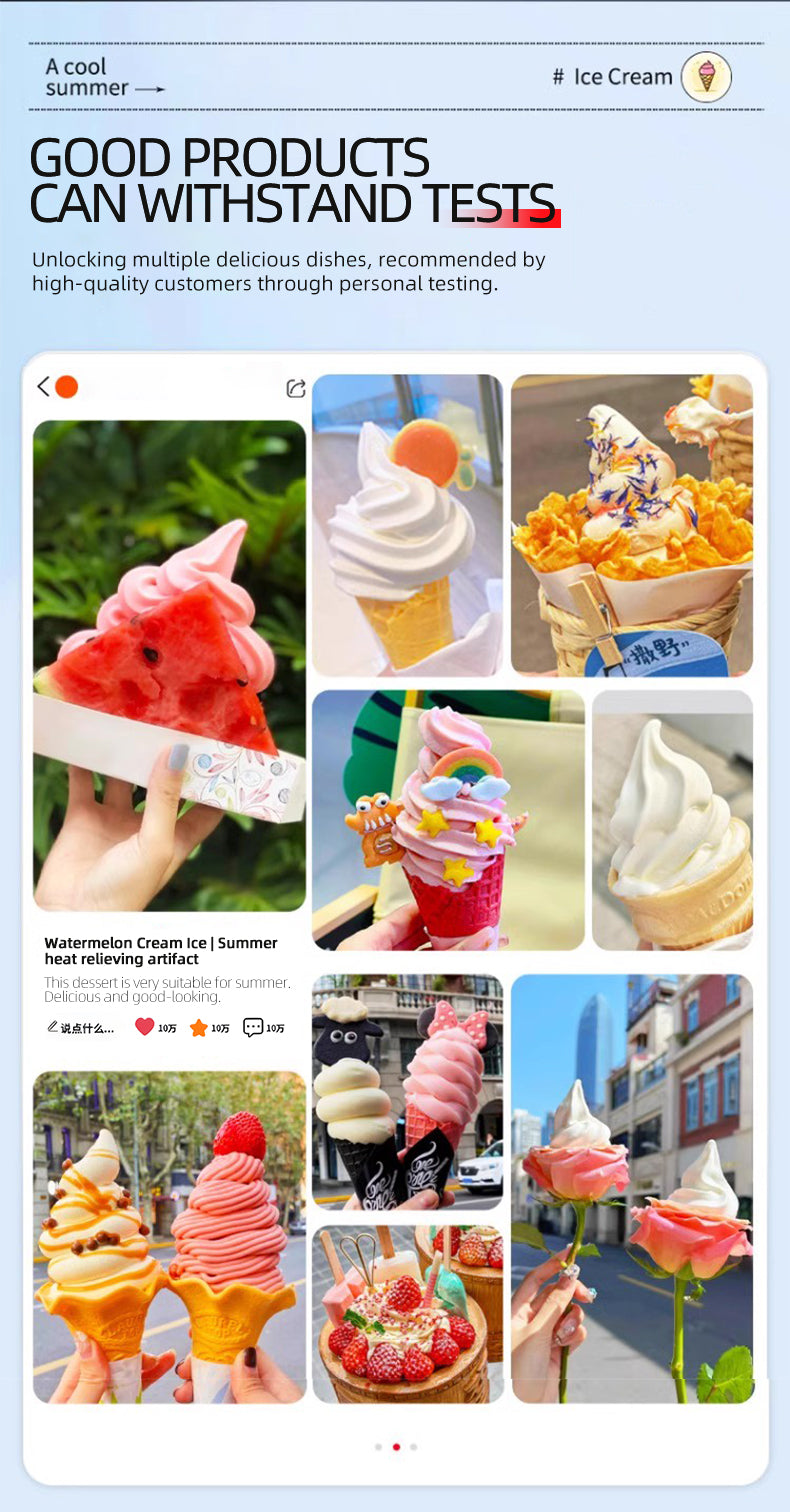 Commercial Automated Table Top 3 Flavors Soft Serve Ice Cream Machine