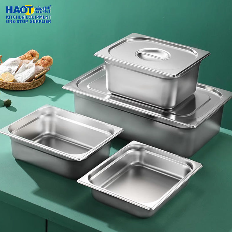 European style professional stainless steel GN food pot (1/3 size)