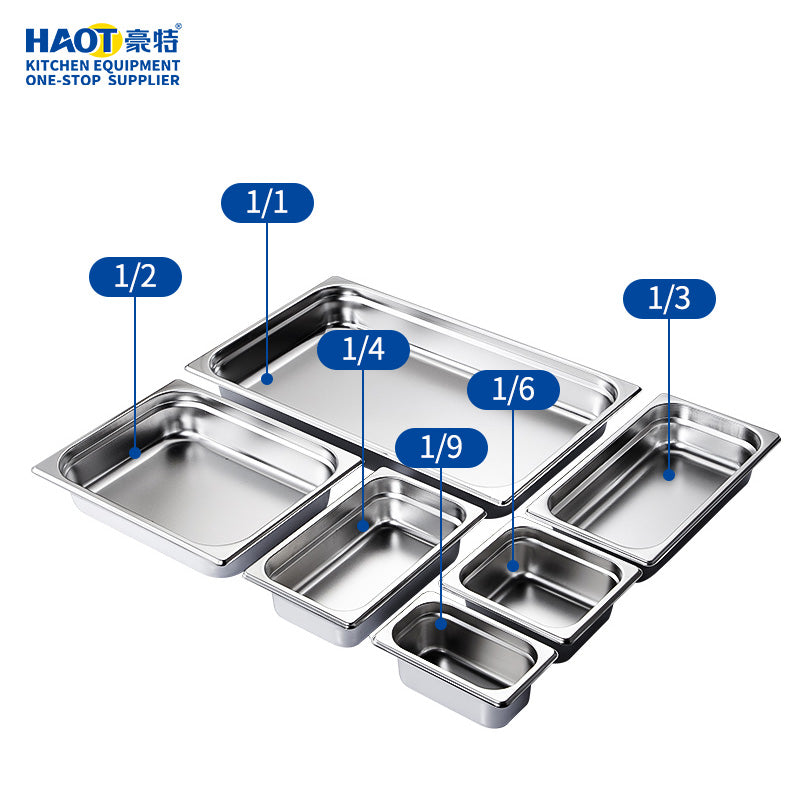 European style professional stainless steel GN food pot (1/3 size)
