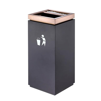 Rose gold head baked paint black body seat ashtray(GPX-7S)
