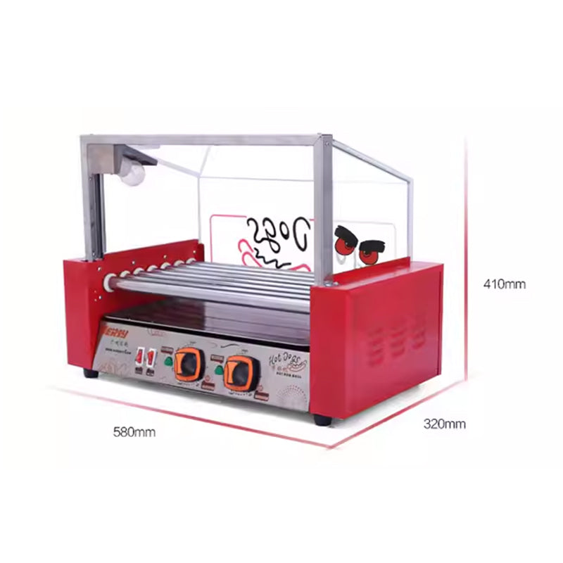 Roller type sausage oven