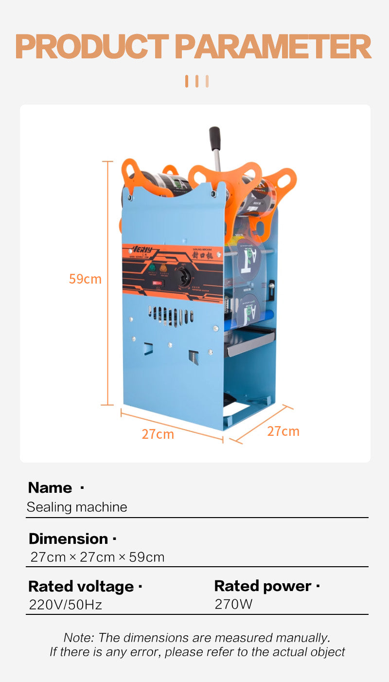 Manual sealing machine