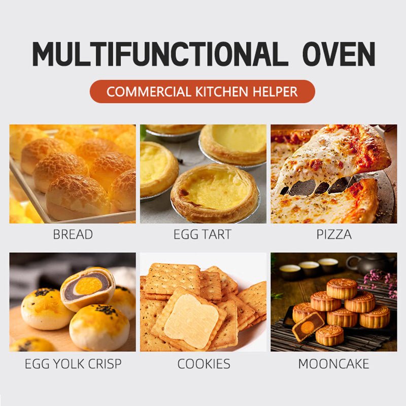 Commercial high-capacity temperature controlled electric oven pizza oven