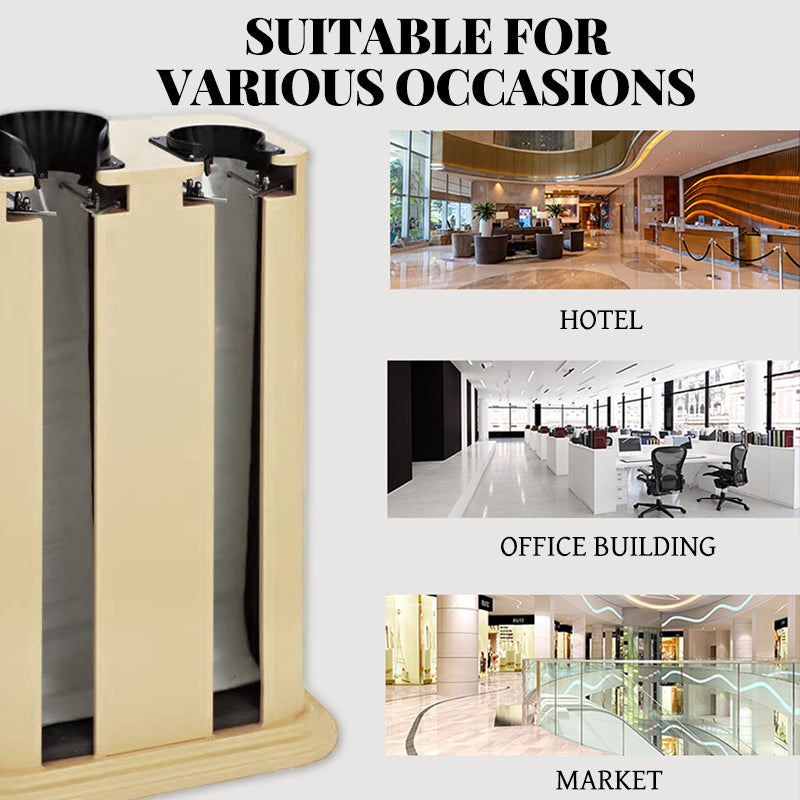 Stainless steel luxury double head automatic umbrella storage machine