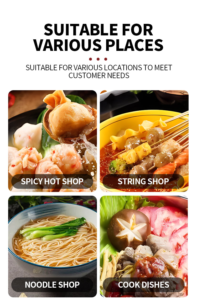 Electric noodle stove with cabinet holder