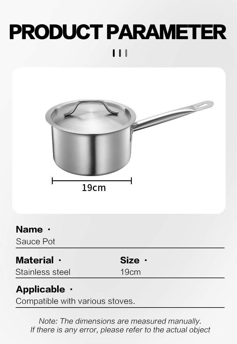 19cm single handle milk pot (soup steamer)