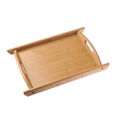 Large double ear bamboo tray
