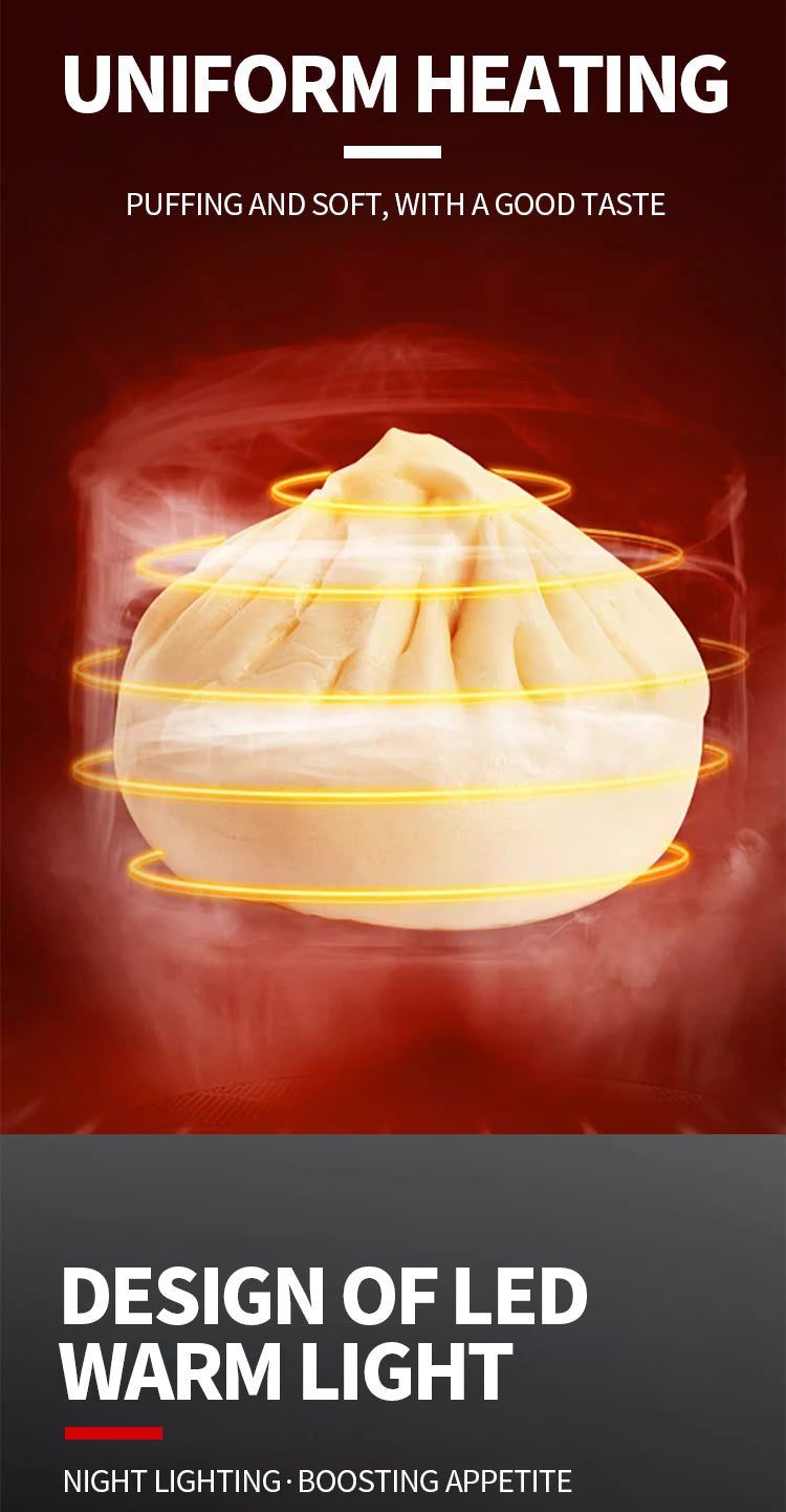 Efficient food display steamer