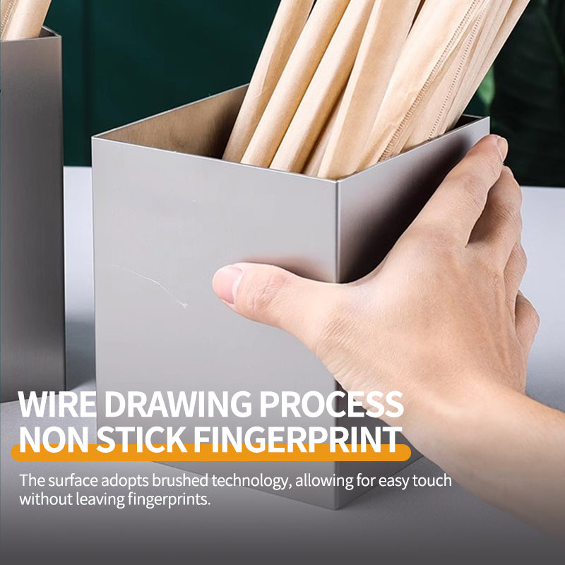 Stainless steel straw box