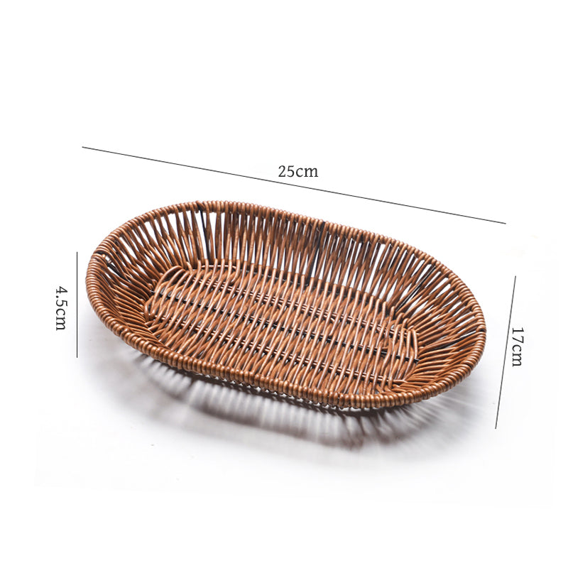 Egg shaped flat bottomed snack plate HT-740