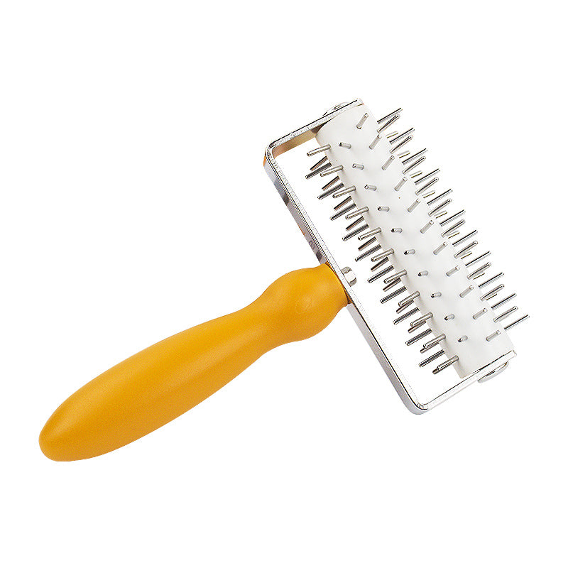 Stainless steel pizza puncher