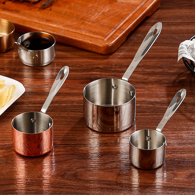 304 Large Short Handle Sauce Cup 100ml (Rose Gold)