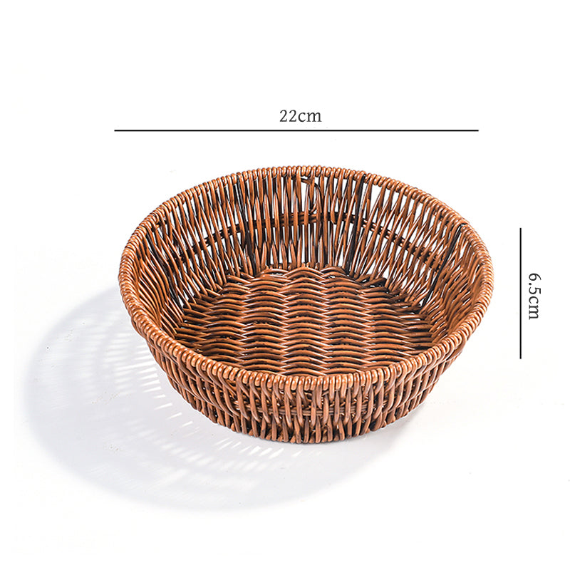 Circular flat bottomed deep basket HT-734