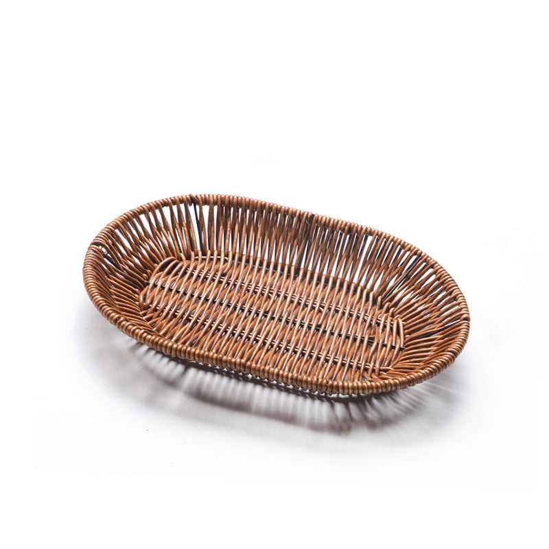 Egg shaped flat bottomed snack plate HT-740