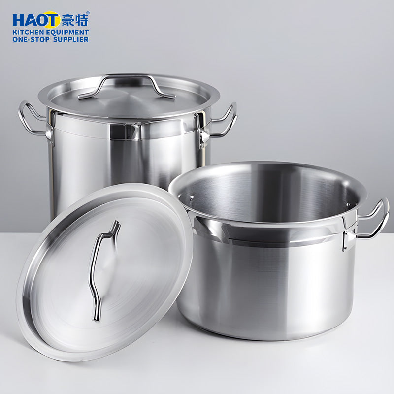 Restaurant Large Capacity Stainless Steel Cooking Hot Stock Pots
