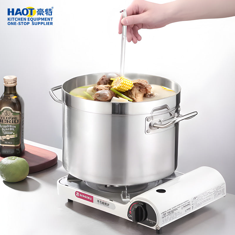 Restaurant Large Capacity Stainless Steel Cooking Hot Stock Pots