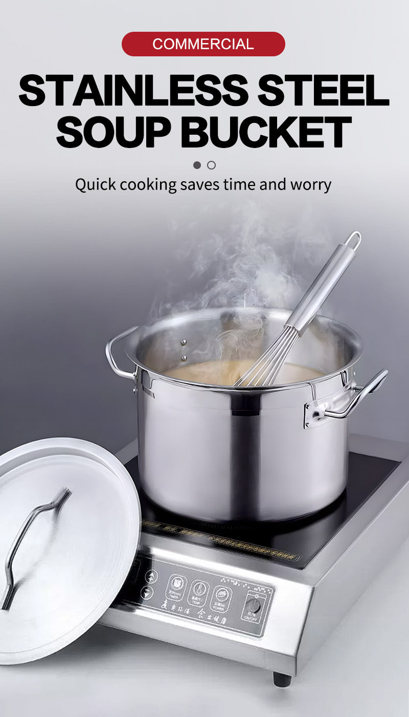 Restaurant Large Capacity Stainless Steel Cooking Hot Stock Pots
