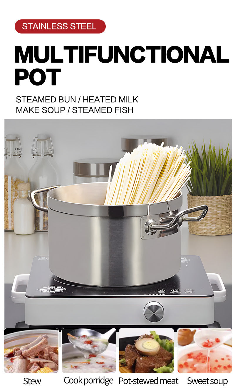 Restaurant Large Capacity Stainless Steel Cooking Hot Stock Pots