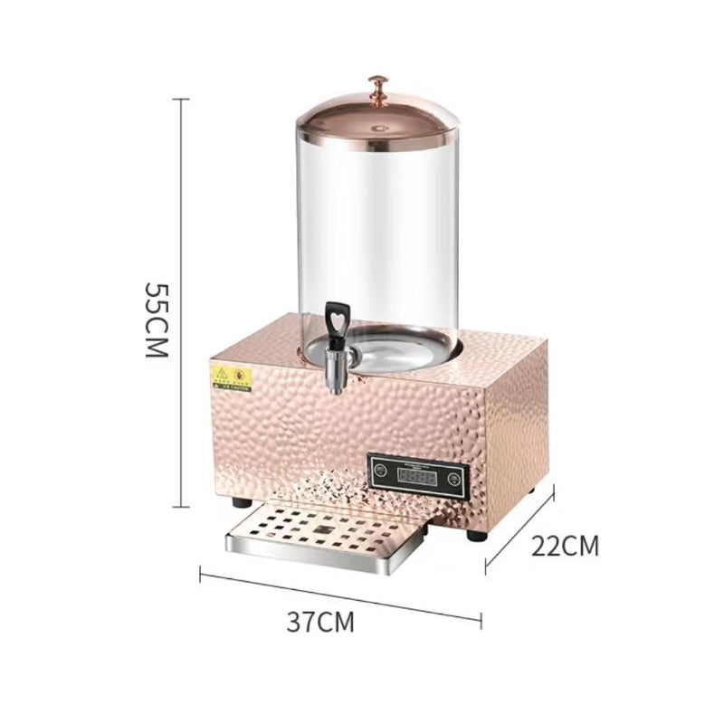 Electric Heating CNC Rose Gold Stainless Steel Single Head Juice Cauldron(10L)