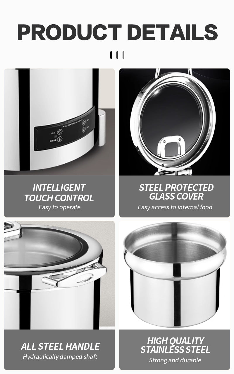 11L circular soup stove electric heating digital self-service stove