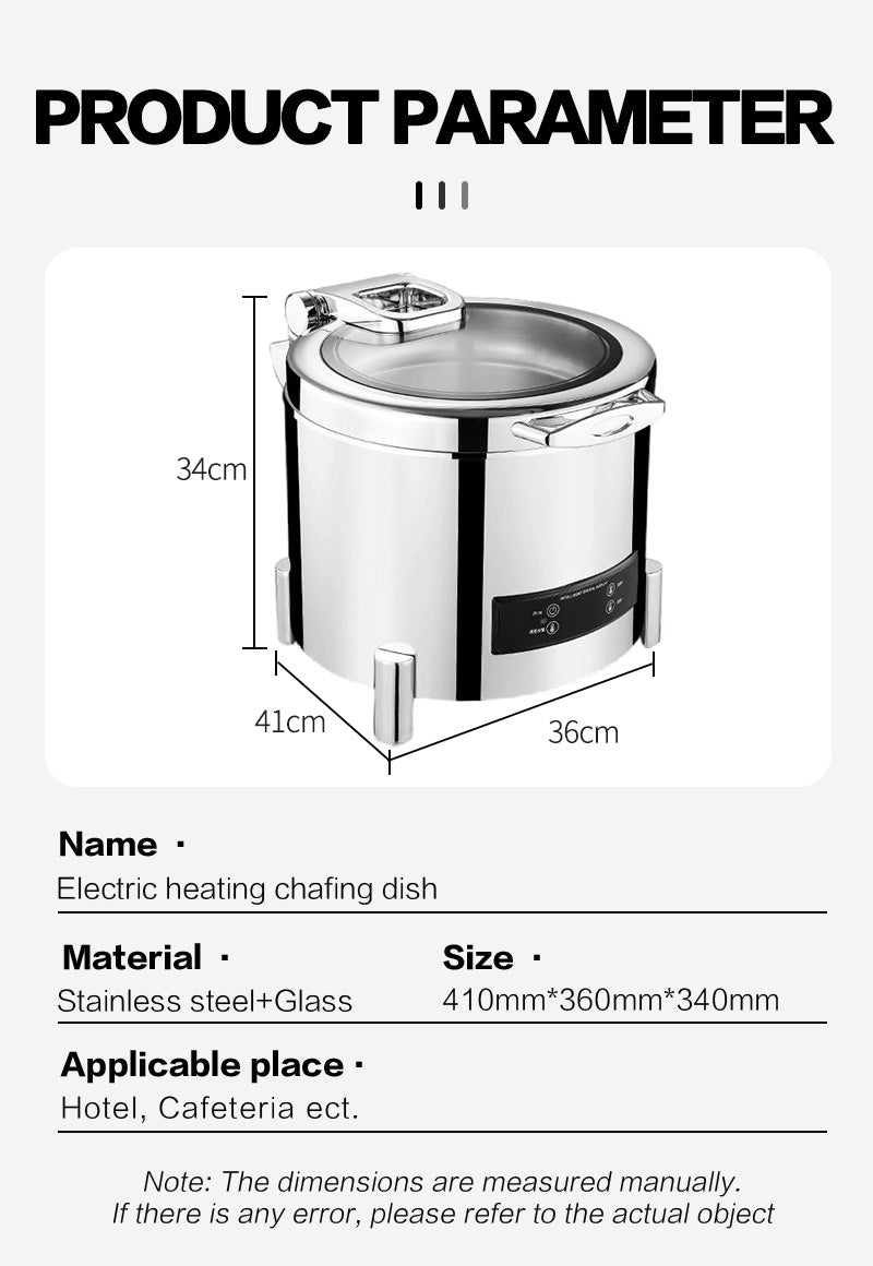 11L circular soup stove electric heating digital self-service stove