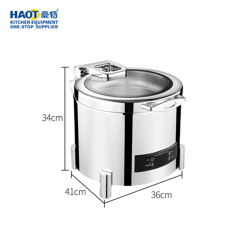 11L circular soup stove electric heating digital self-service stove