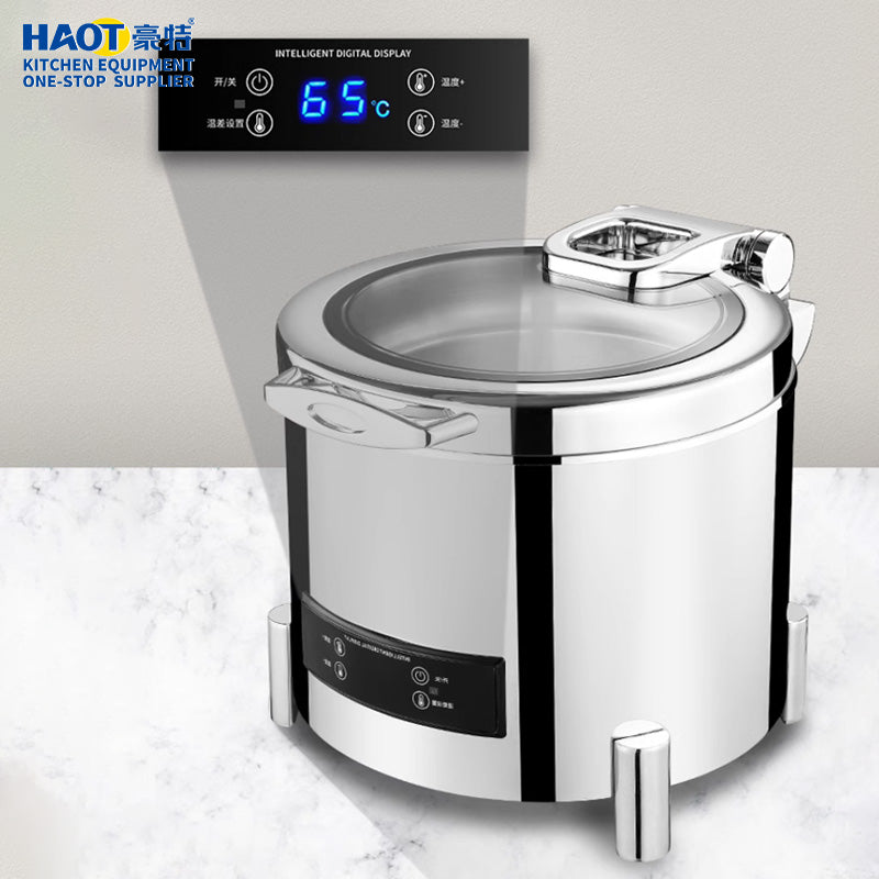 11L circular soup stove electric heating digital self-service stove