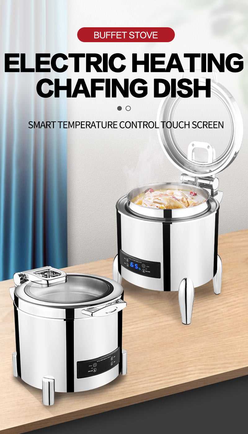 11L circular soup stove electric heating digital self-service stove