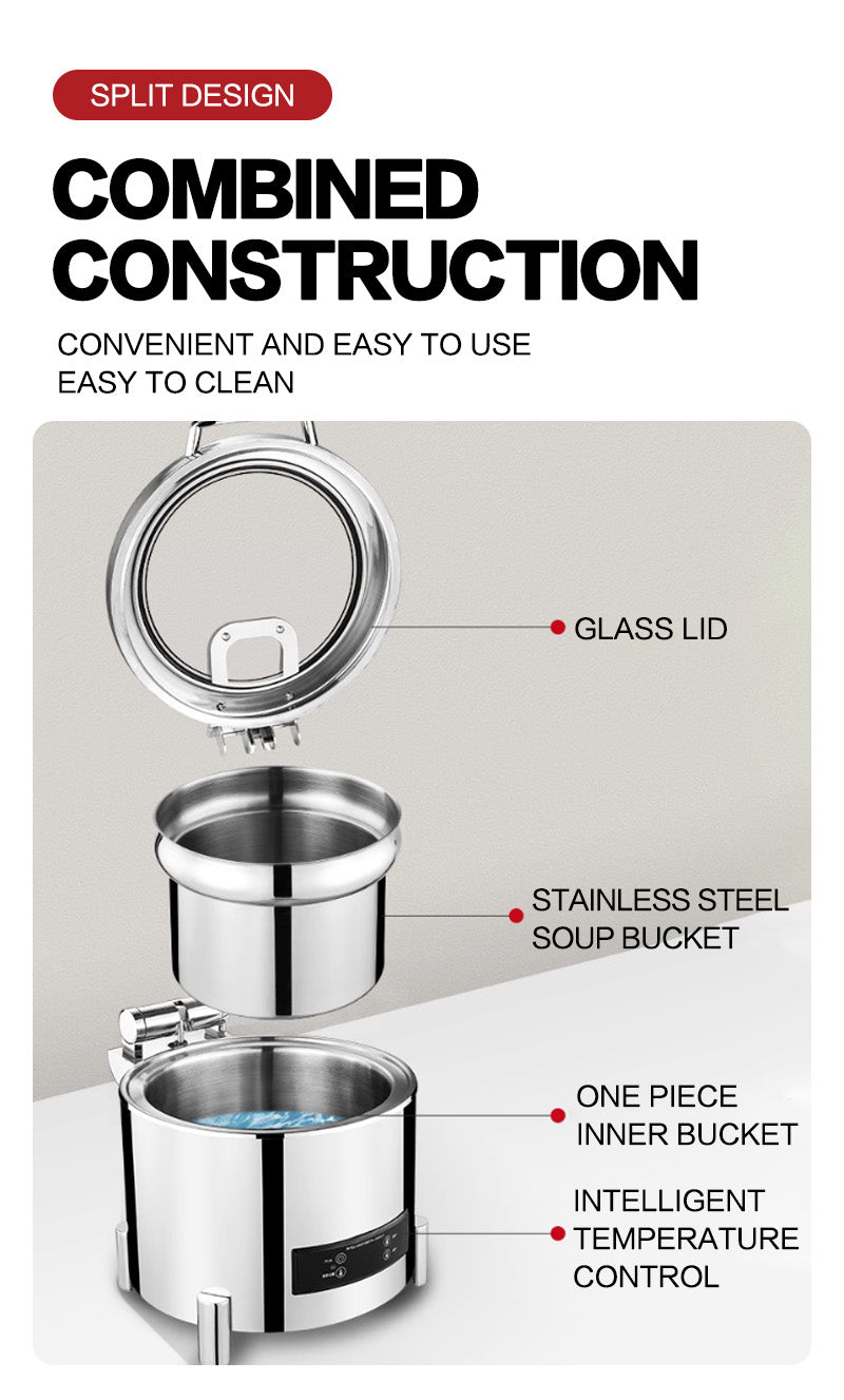 11L circular soup stove electric heating digital self-service stove