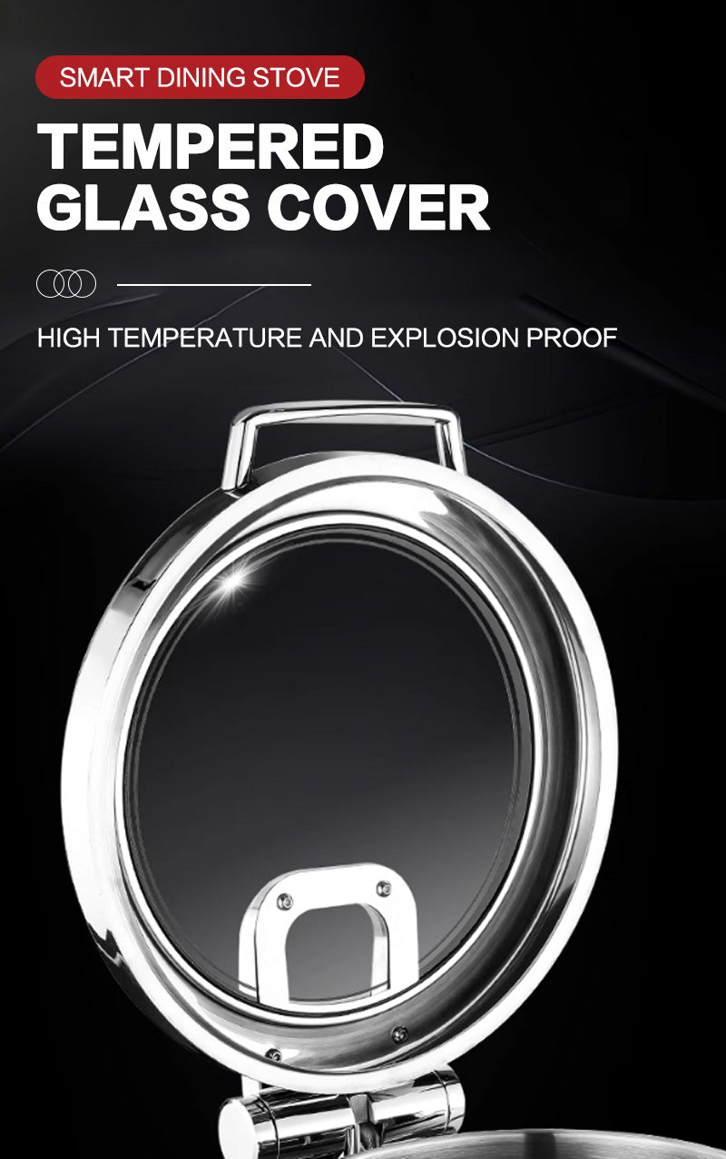 11L circular soup stove electric heating digital self-service stove