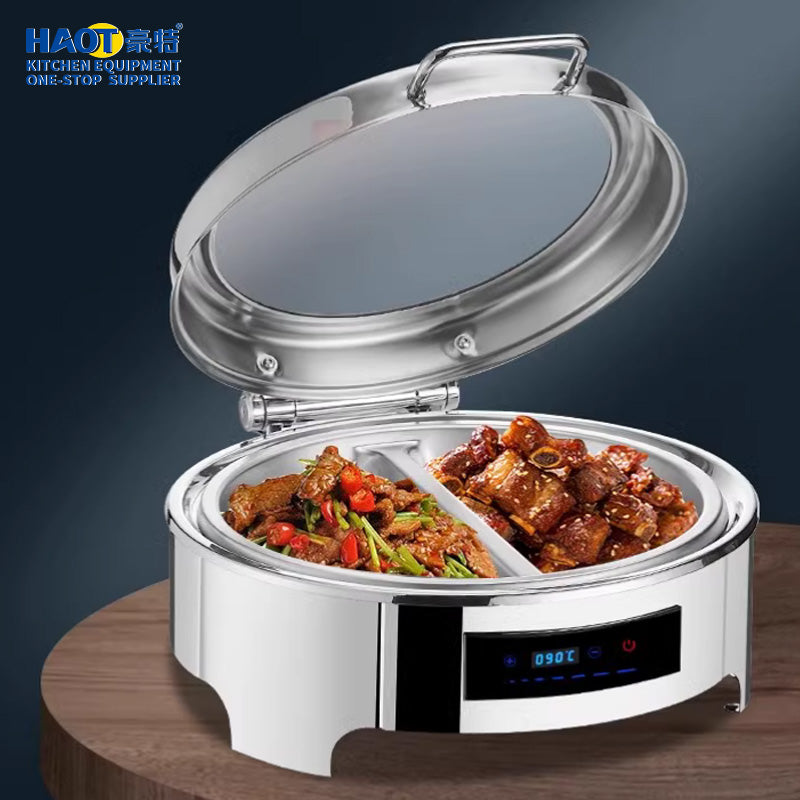 Square electric heating digital display simple large glass dining stove fully enclosed