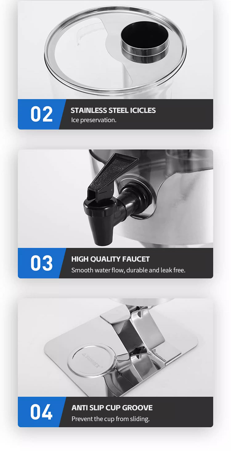 Single head steel fruit juice tripod (5 liters)