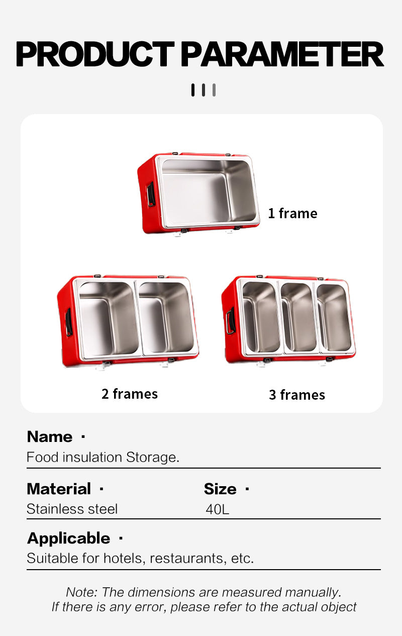 Single grid business insulated box 40L