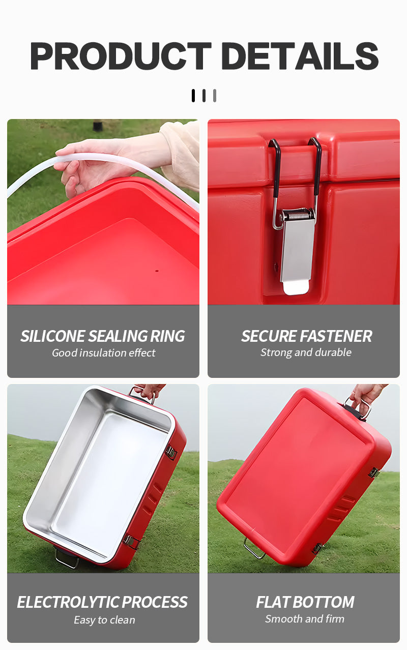 Detachable single compartment business insulated box 40L