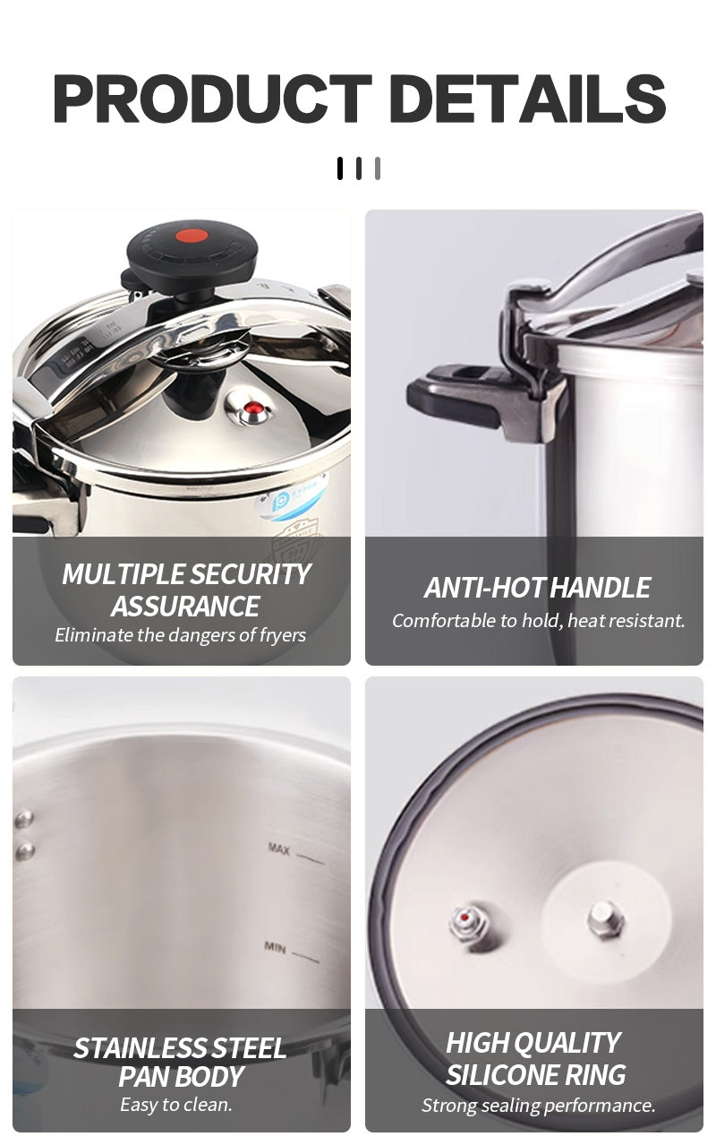 Commercial Safety Explosion-Proof Stainless Steel Pressure Cookers 50L