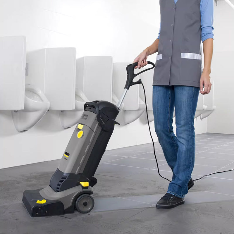 Kahler hand push floor scrubber