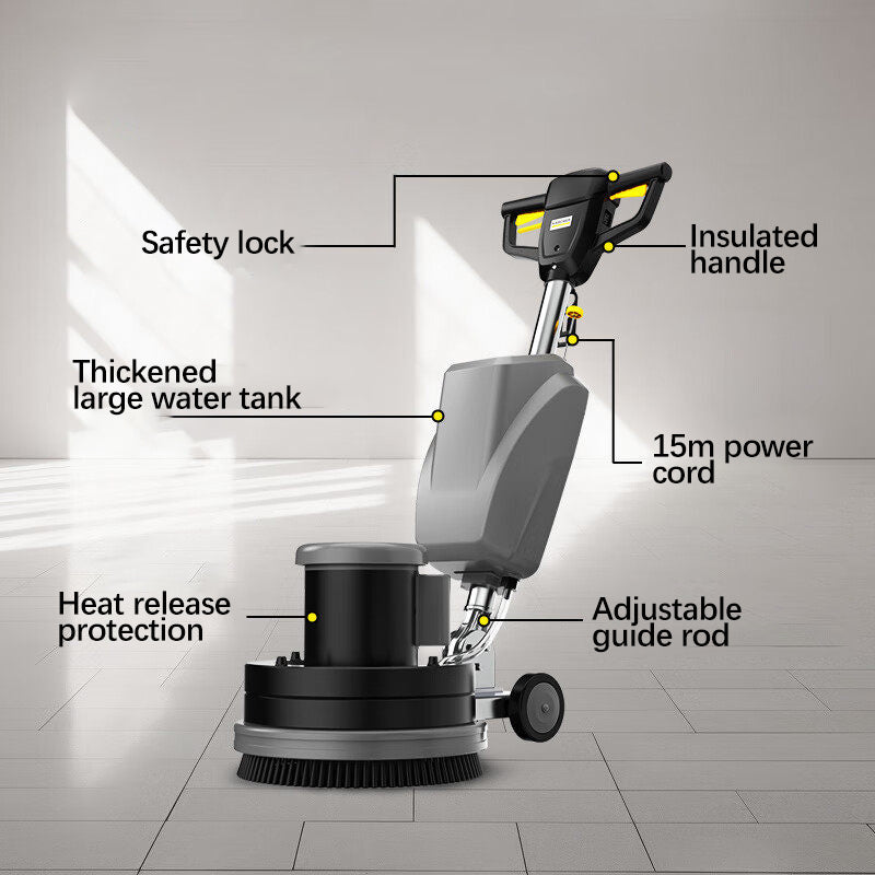 Kahe hand push floor cleaning and wiping machine