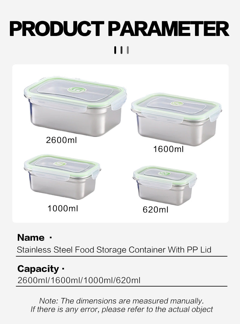 Stainless steel sealed fresh-keeping box