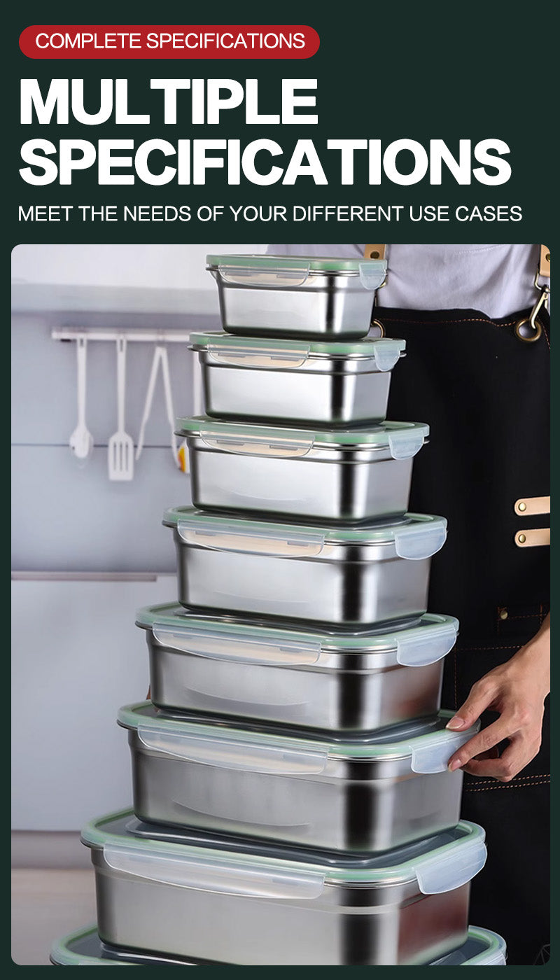 Stainless steel sealed fresh-keeping box