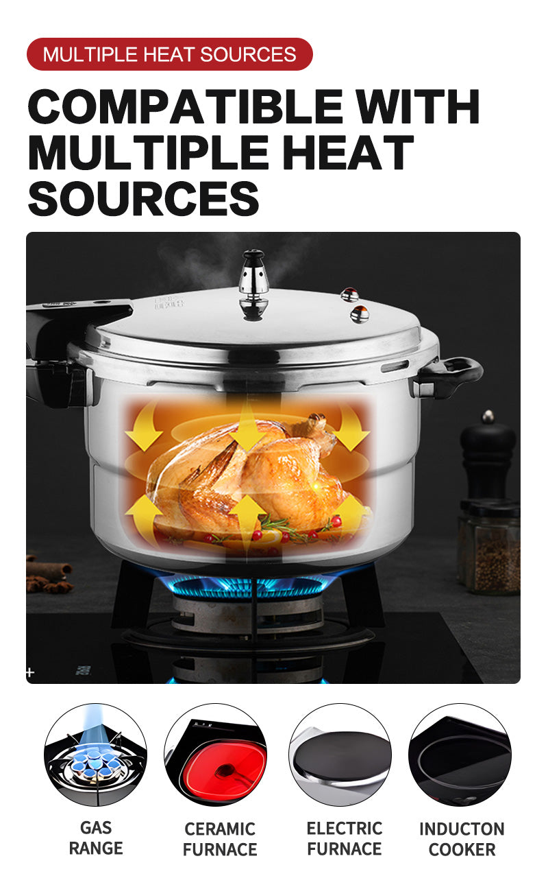 Stainless steel double bottom pressure cooker C18cm/4L