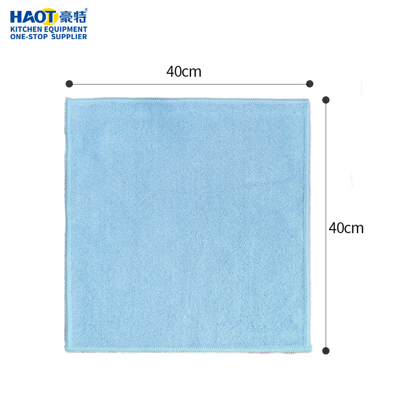 Professional Blue Microfibre Cleaning Cloth (40×40cm) set of 10