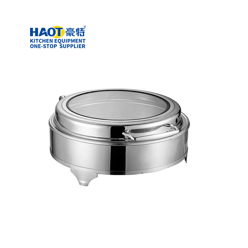 Luxury circular large perspective wrapped buffet stove