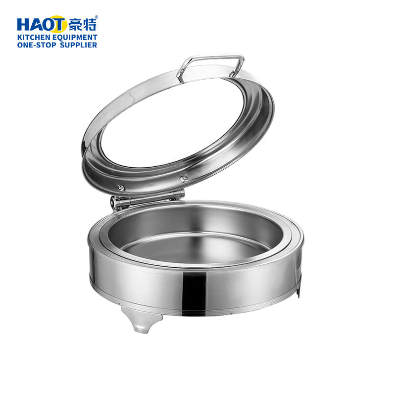 Luxury circular large perspective wrapped buffet stove