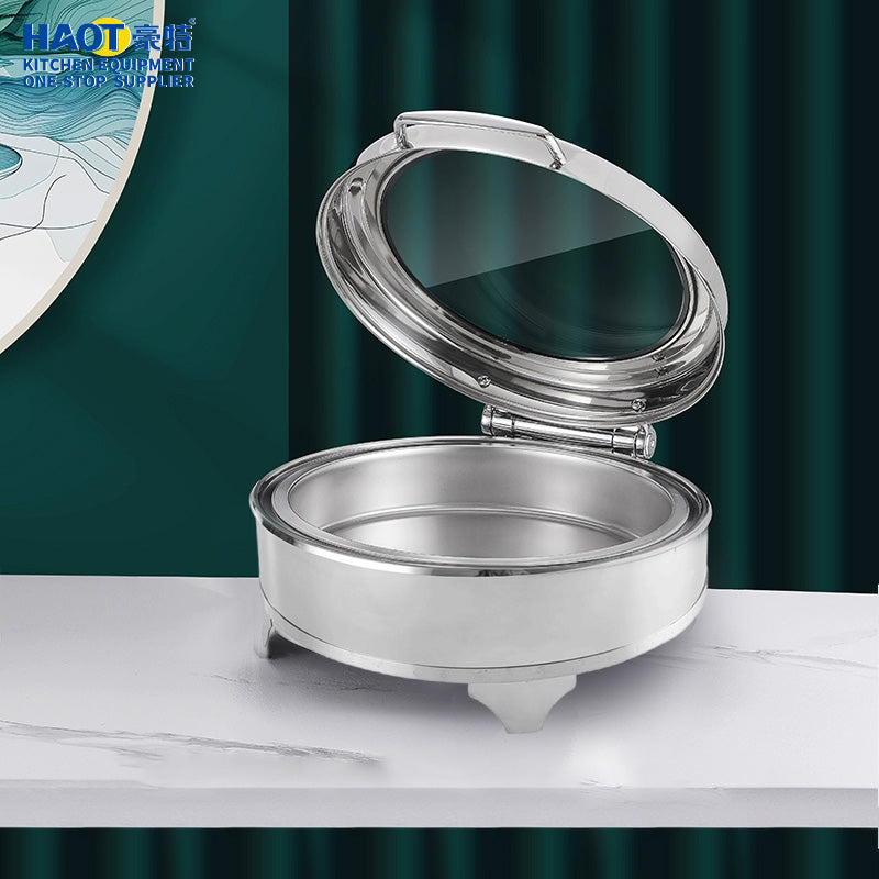 Luxury circular large perspective wrapped buffet stove