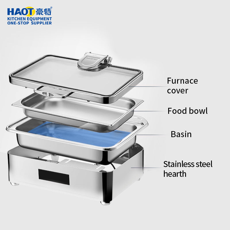 Koris Black Edge Luxury Digital Rectangular Glass Stove