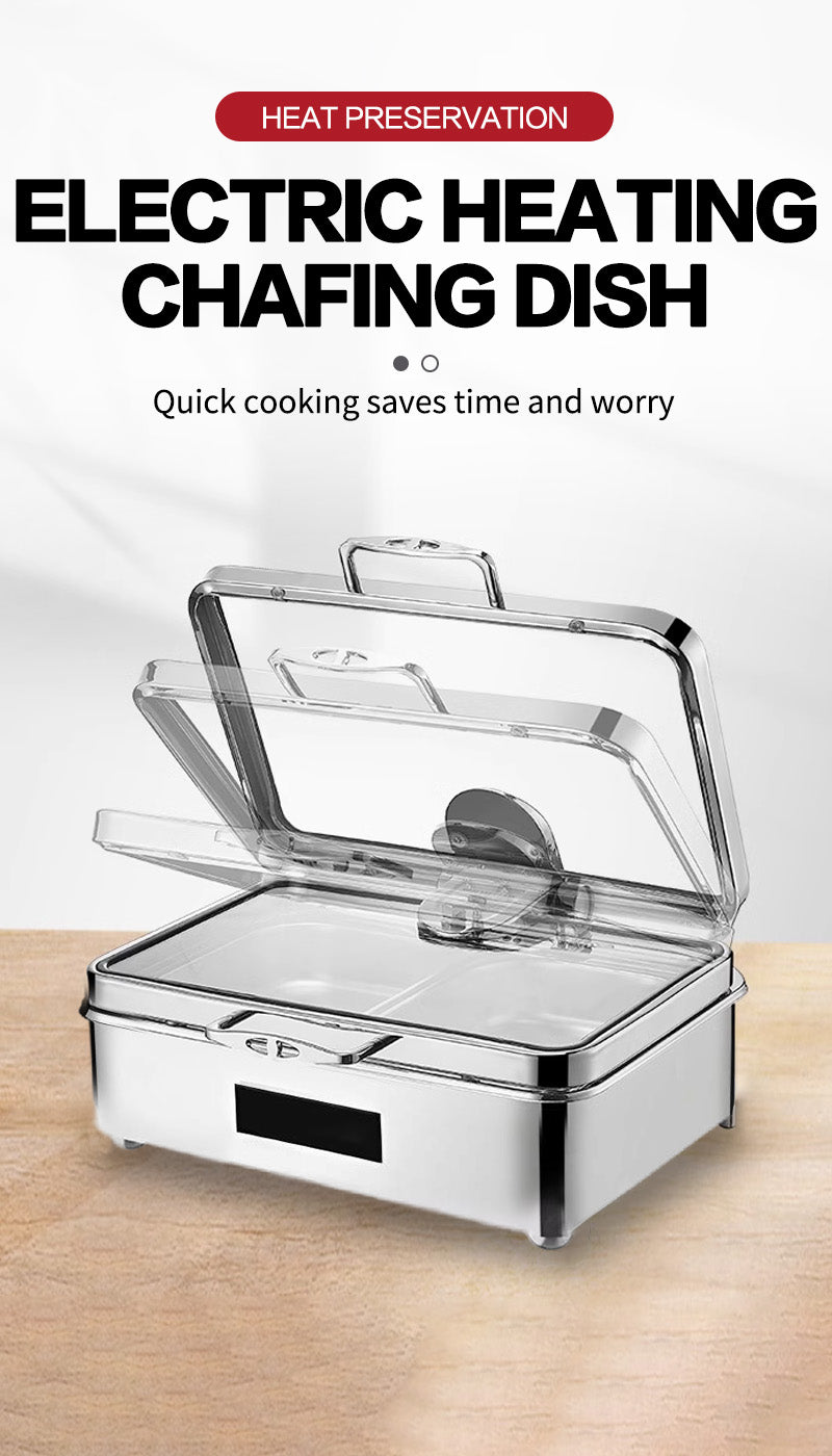 Koris Black Edge Luxury Digital Rectangular Glass Stove